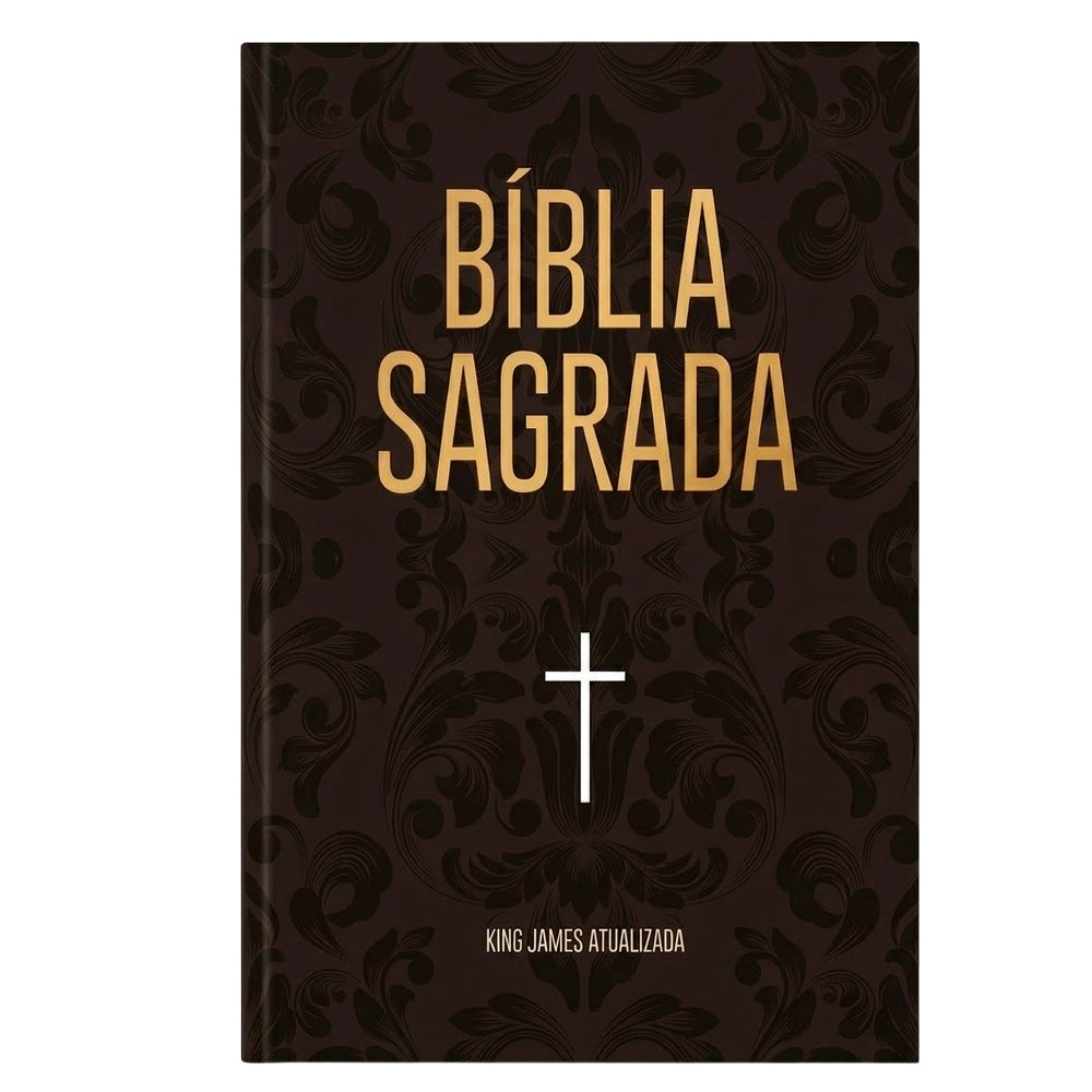 Bíblia Sagrada Arabesco e Cruz | KJA | Letra Maior| Capa Dura