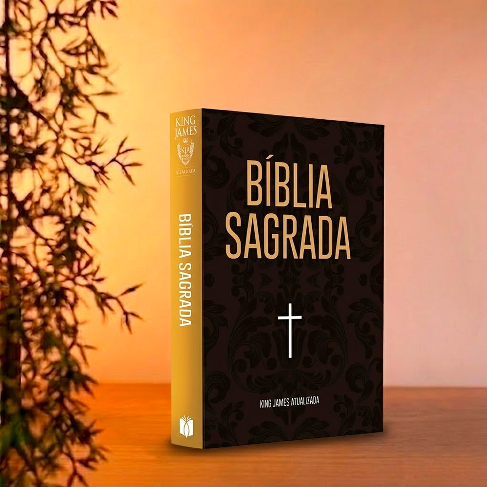 Bíblia Sagrada Arabesco e Cruz | KJA | Letra Maior| Capa Dura