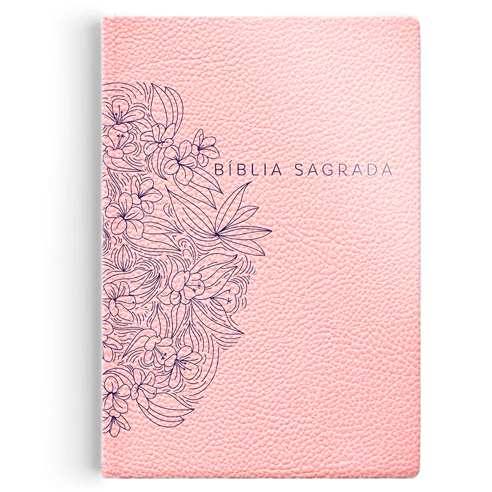 Bíblia Sagrada Slim | NVI | Letra Maior | Capa Luxo Nude