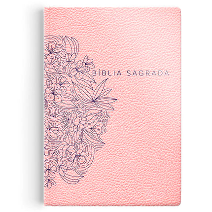 Bíblia Sagrada Slim | NVI | Letra Maior | Capa Luxo Nude
