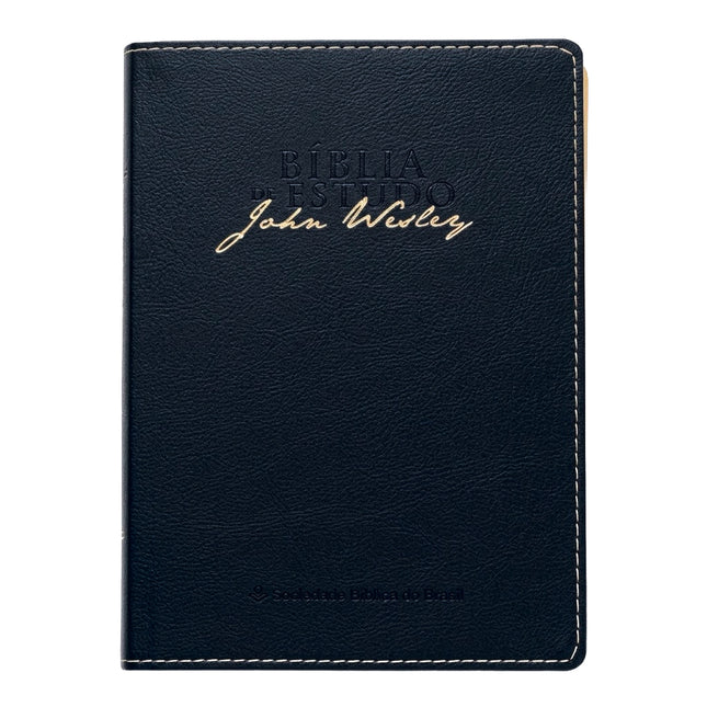 Bíblia de Estudo John Wesley | NAA | Azul