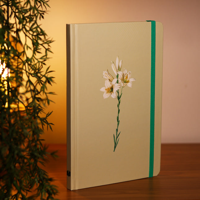 Caderno Moleskine Verde | Com Pauta | Lírios