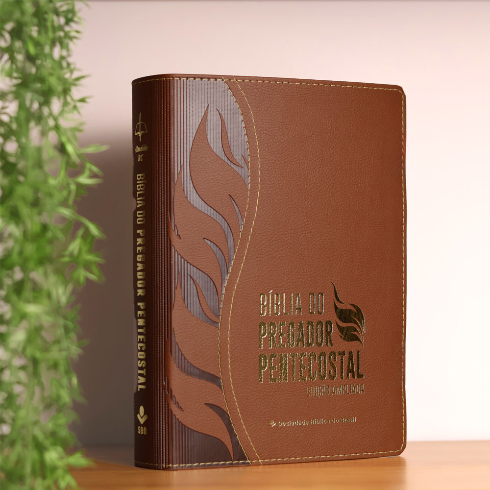 Bíblia do Pregador Pentecostal | ARC | Edição Ampliada | Capa Marrom