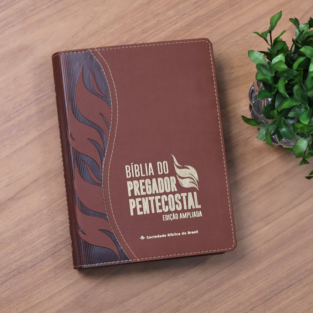 Bíblia do Pregador Pentecostal | ARC | Edição Ampliada | Capa Marrom