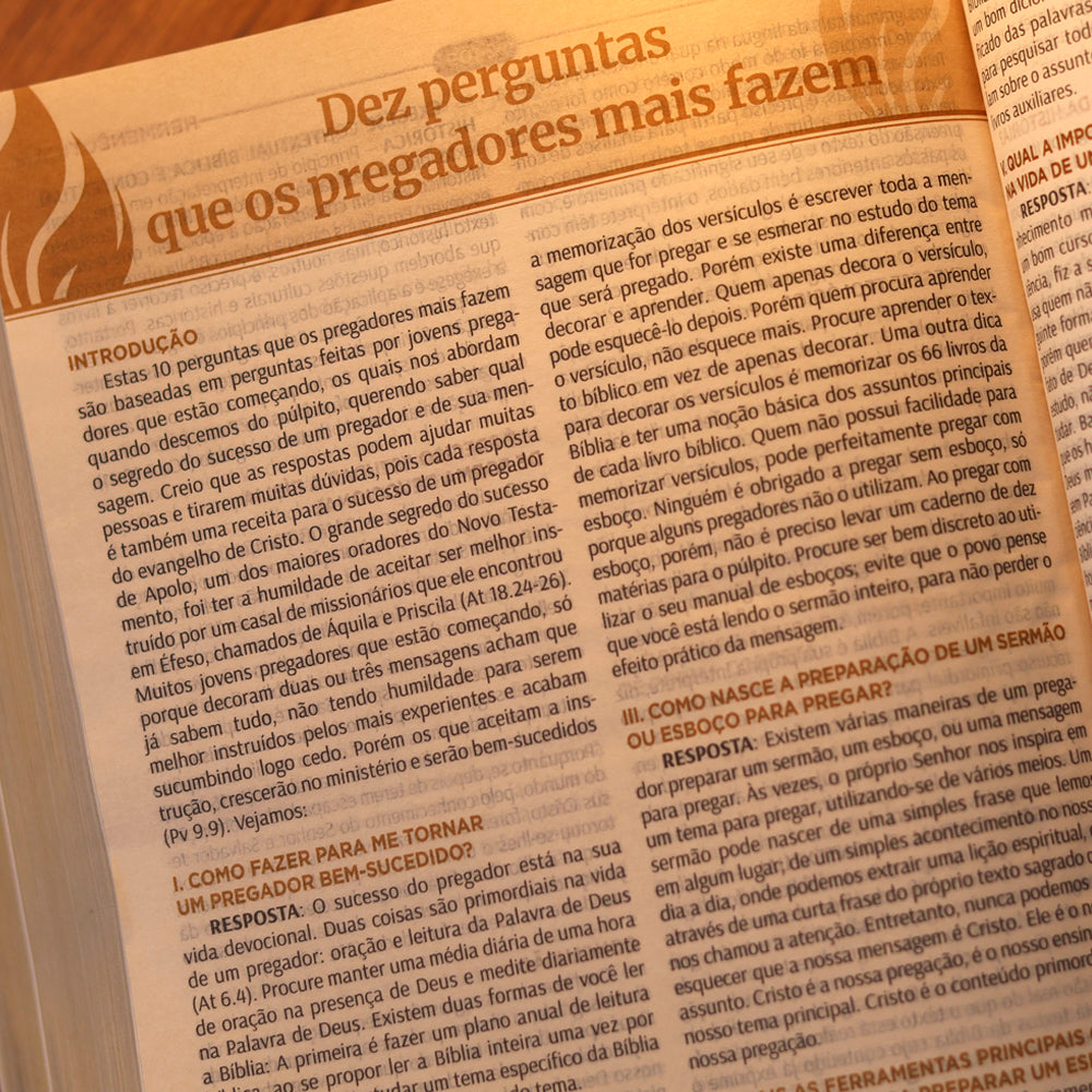 Bíblia do Pregador Pentecostal | ARC | Edição Ampliada | Capa Preta