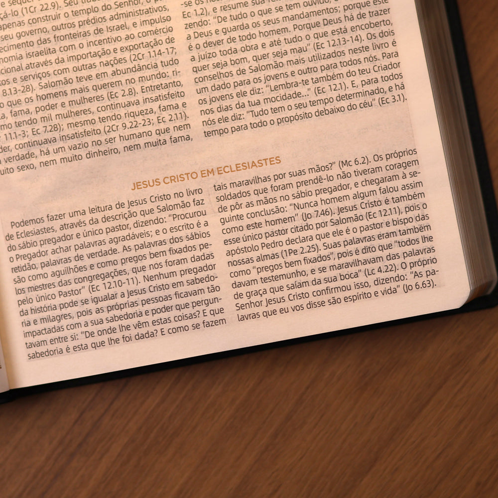 Bíblia do Pregador Pentecostal | ARC | Edição Ampliada | Capa Preta