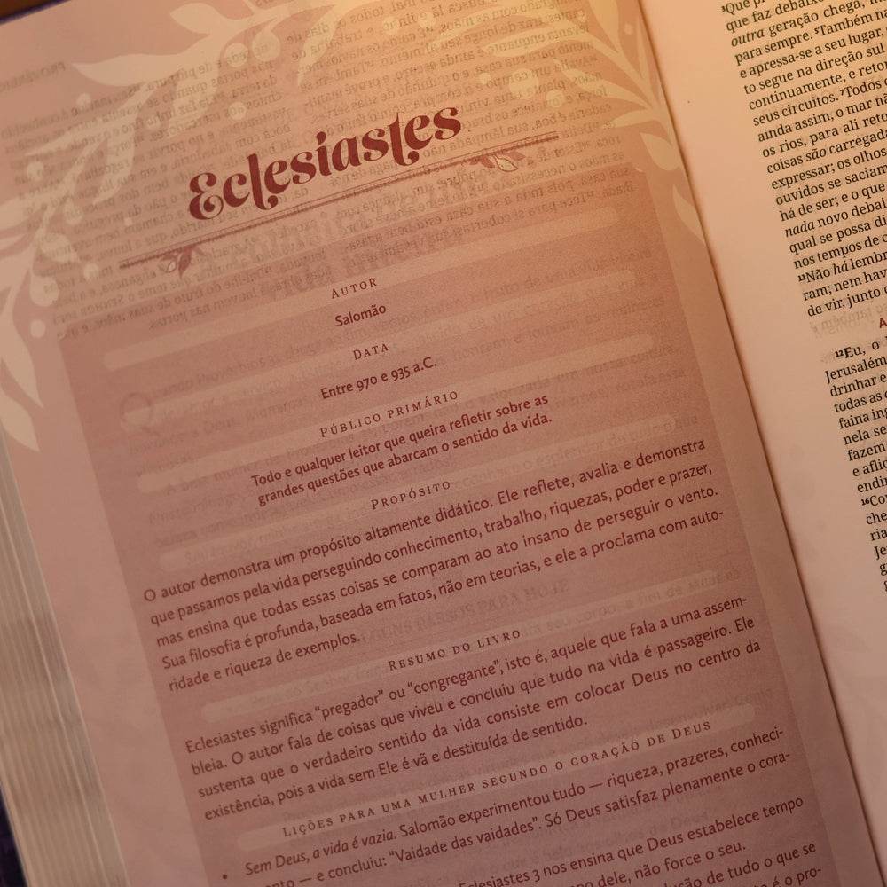 Bíblia Mulher Segundo o Coração de Deus | King James | Capa Turquesa
