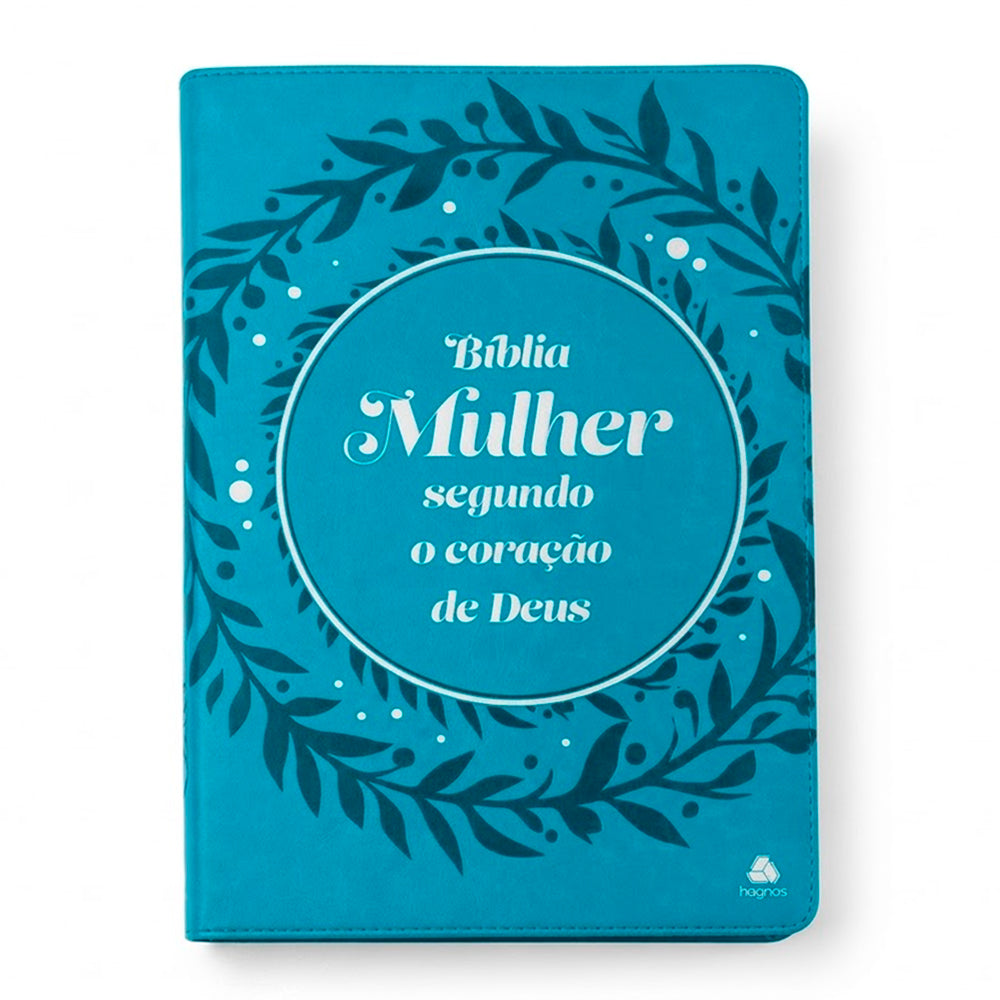Bíblia Mulher Segundo o Coração de Deus | King James | Capa Turquesa