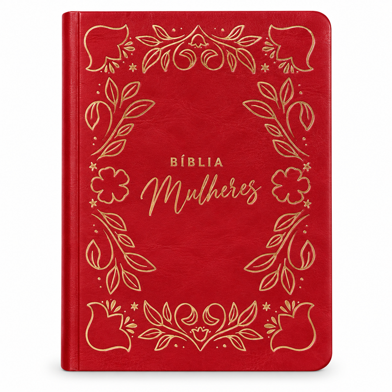 Bíblia Mulheres Frame e Floral | Viviane Martinello | NVT | Espaço Para Anotações | Capa Luxo Rosa