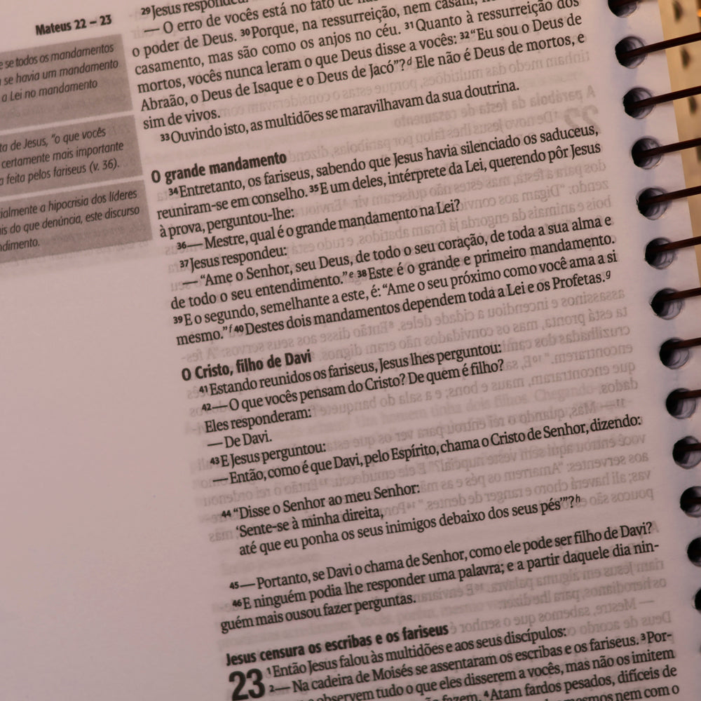 Bíblia Sagrada Jornada | NAA | Minha Força | Capa Dura Espiral