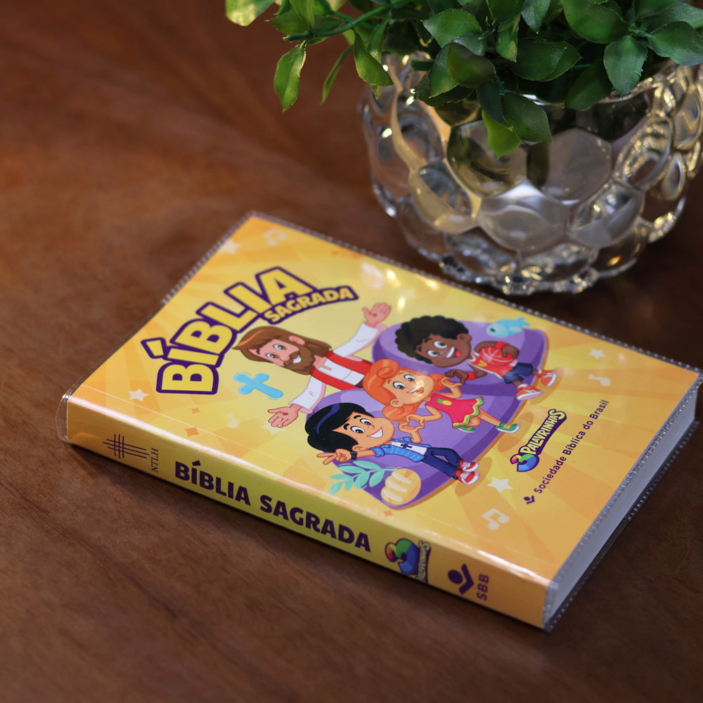 Bíblia Sagrada | NTLH | 3 Palavrinhas | Capa Brochura Amarela
