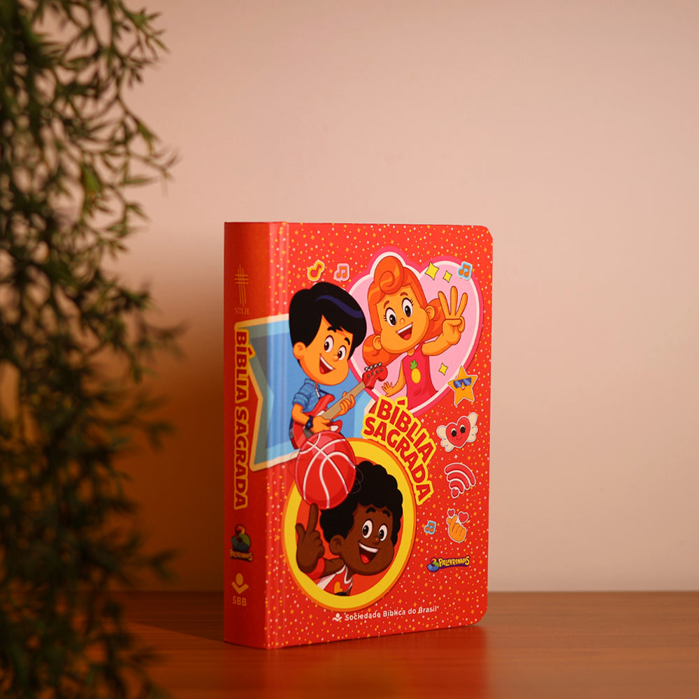 Bíblia Sagrada | NTLH | 3 Palavrinhas | Capa Dura Vermelha
