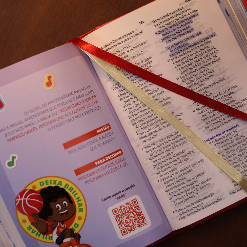 Bíblia Sagrada | NTLH | 3 Palavrinhas | Capa Dura Vermelha