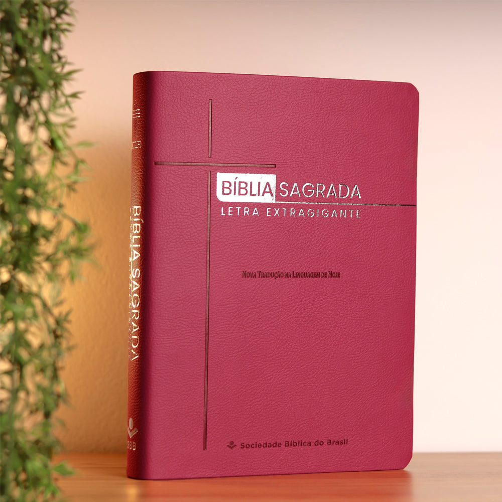 Bíblia Sagrada | NTLH | Letra Extragigante | Com Índice | Capa Pink