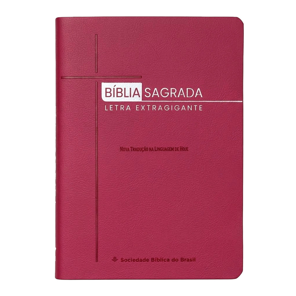 Bíblia Sagrada | NTLH | Letra Extragigante | Com Índice | Capa Pink