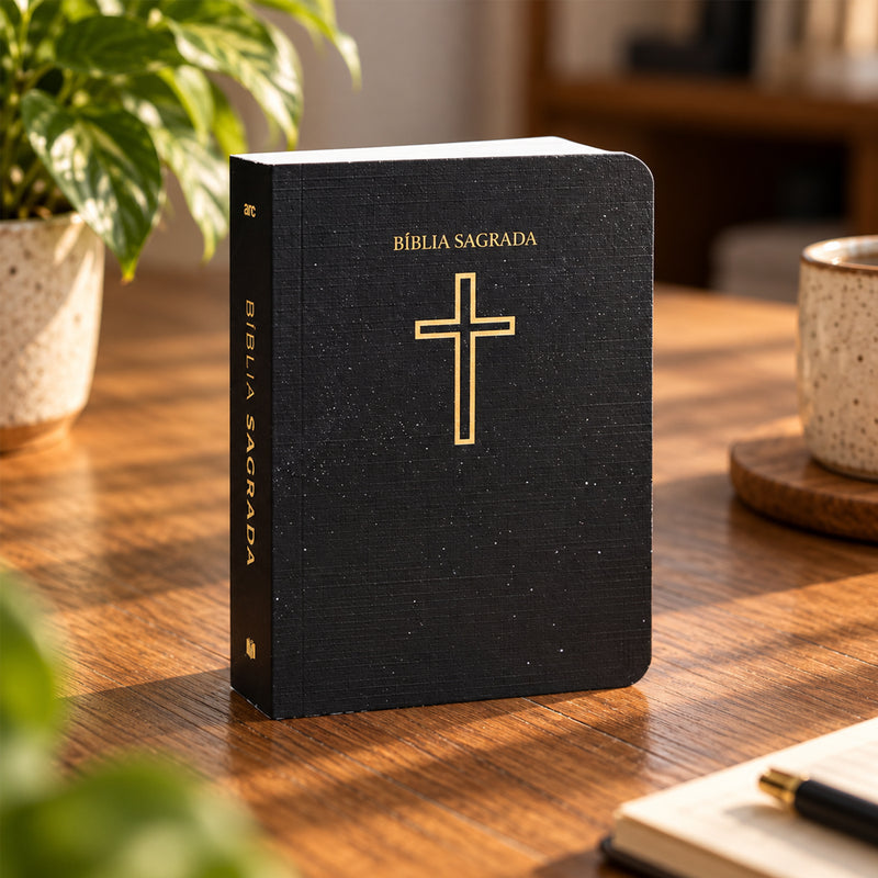 Bíblia Sagrada Pequena Salvos Pela Graça | ARC | Brochura Preta