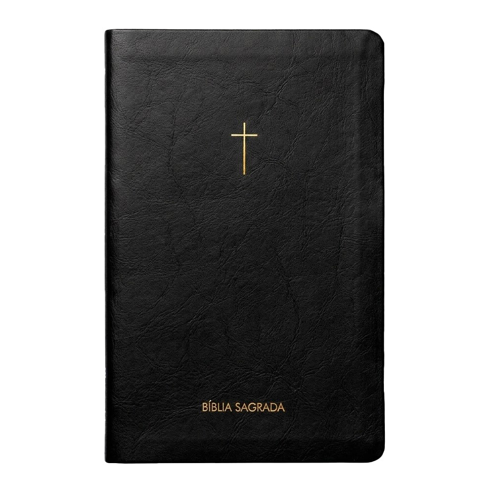 Bíblia Slim Cruz | NVI | Capa Luxo Preta