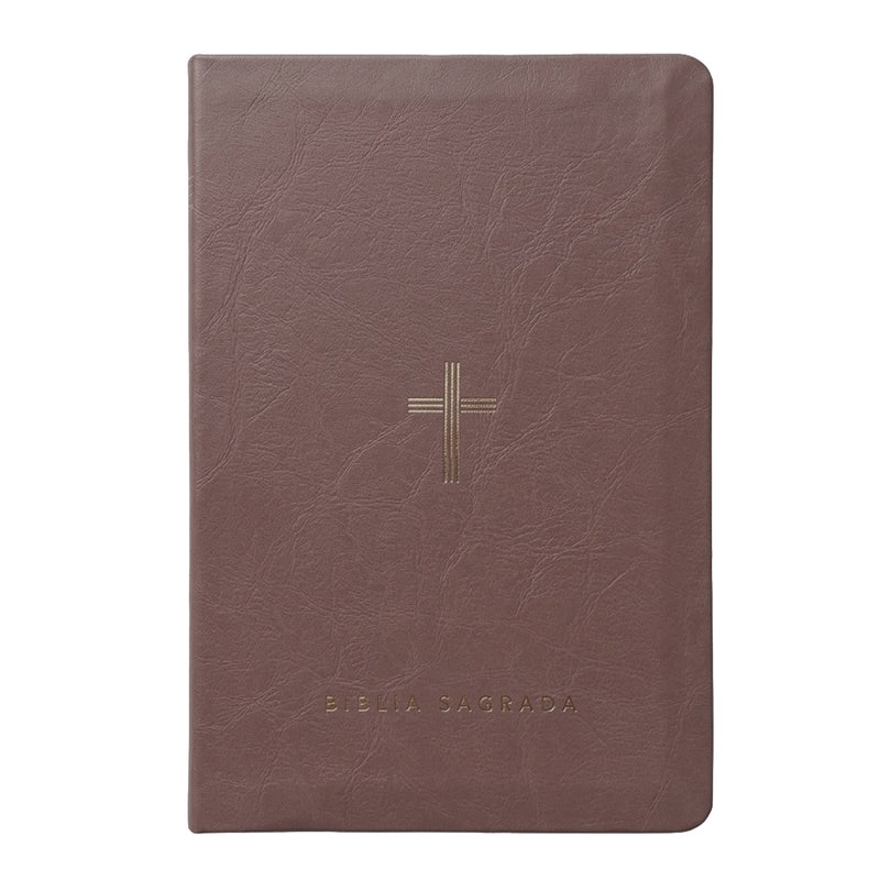 Bíblia Slim NVT Poder da Cruz, capa luxo fendi com cruz dourada