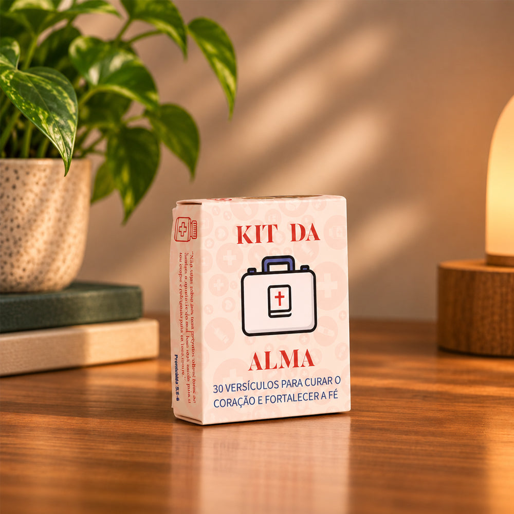 Caixinha Kit da Alma | 30 Versículos Para Aliviar o Espírito  | Branco