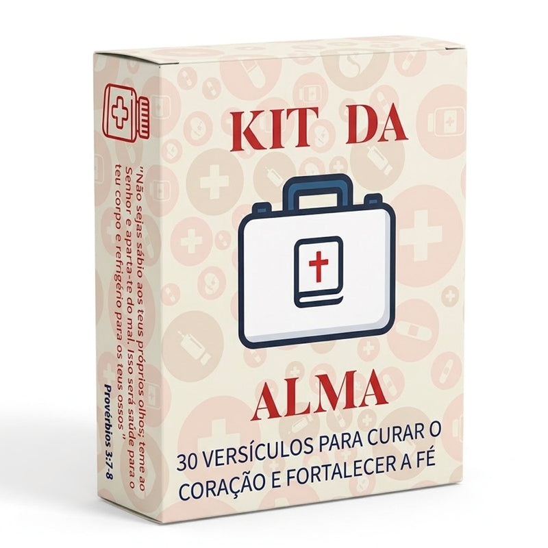 Caixinha Kit da Alma | 30 Versículos Para Aliviar o Espírito  | Branco