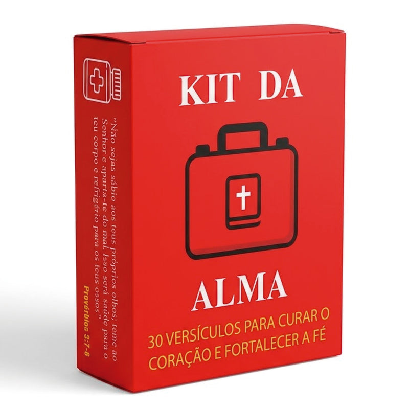 Caixinha Kit da Alma | 30 Versículos Para Aliviar o Espírito  | Vermelho