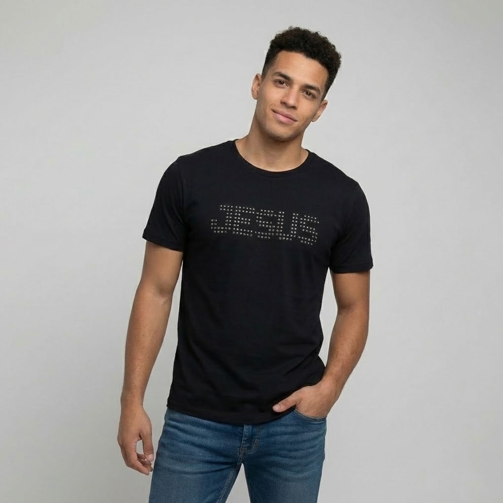 Camiseta Preta | Jesus | P