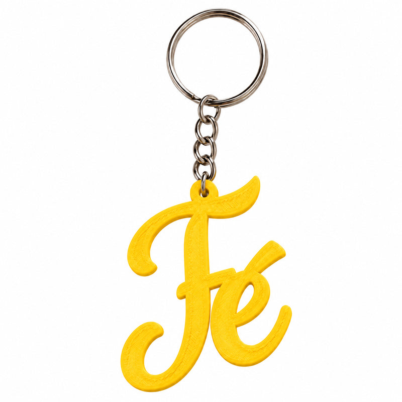 Chaveiro 3D | Fé Amarelo