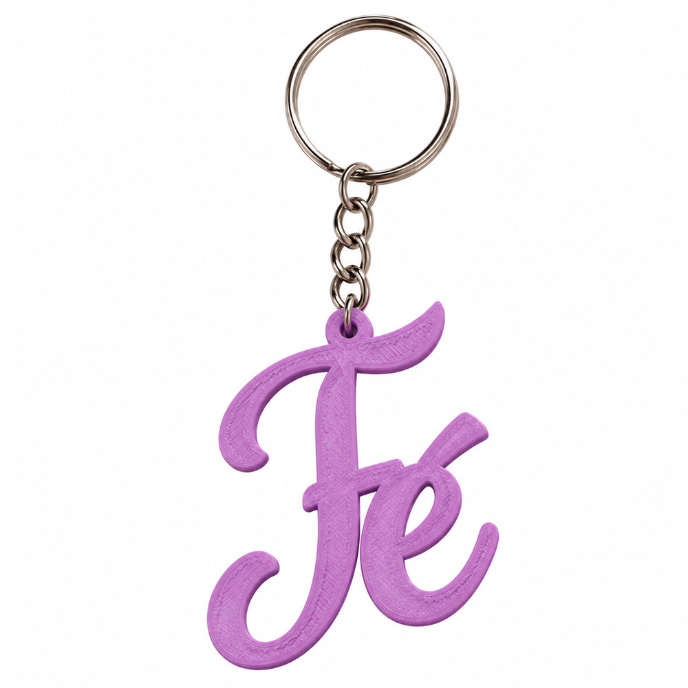 Chaveiro 3D | Fé Lilás