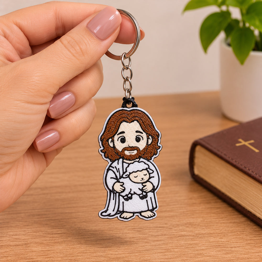 Chaveiro 3D | Jesus e a Ovelha
