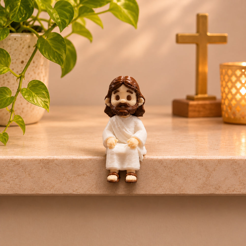 Decoração 3D | Mini Jesus Sentado