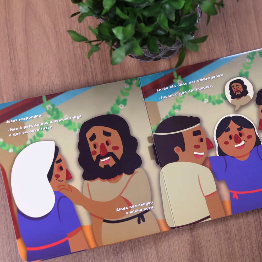 Jesus Transforma Água Em Vinho | Coleção Milagres de Jesus | Cartonado