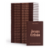Kit Bíblia Sagrada Jesus Cristo | NVI | Capa Brochura Marrom 50un