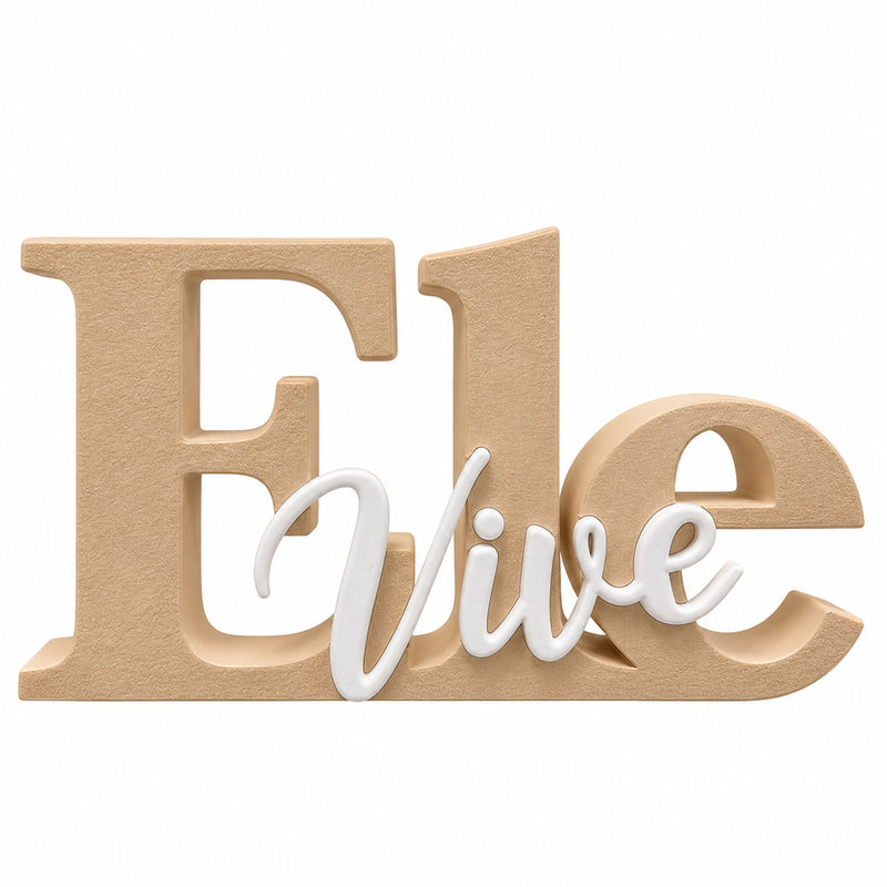 Letreiro 3D | Ele Vive Bege