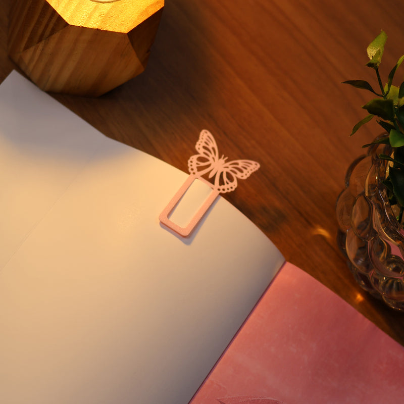 Marca Página 3D | Borboleta Rosa