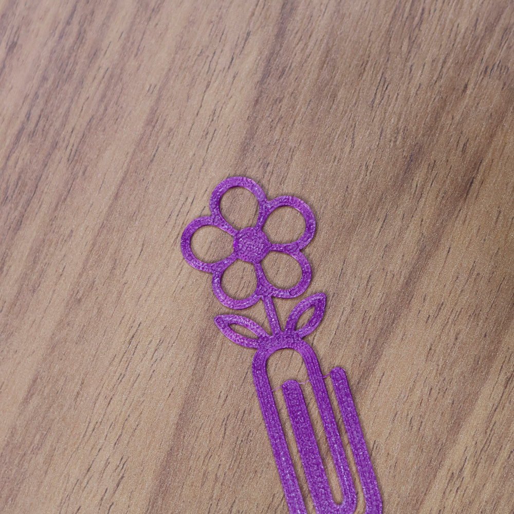 Marca Página 3D | Flor Lilás