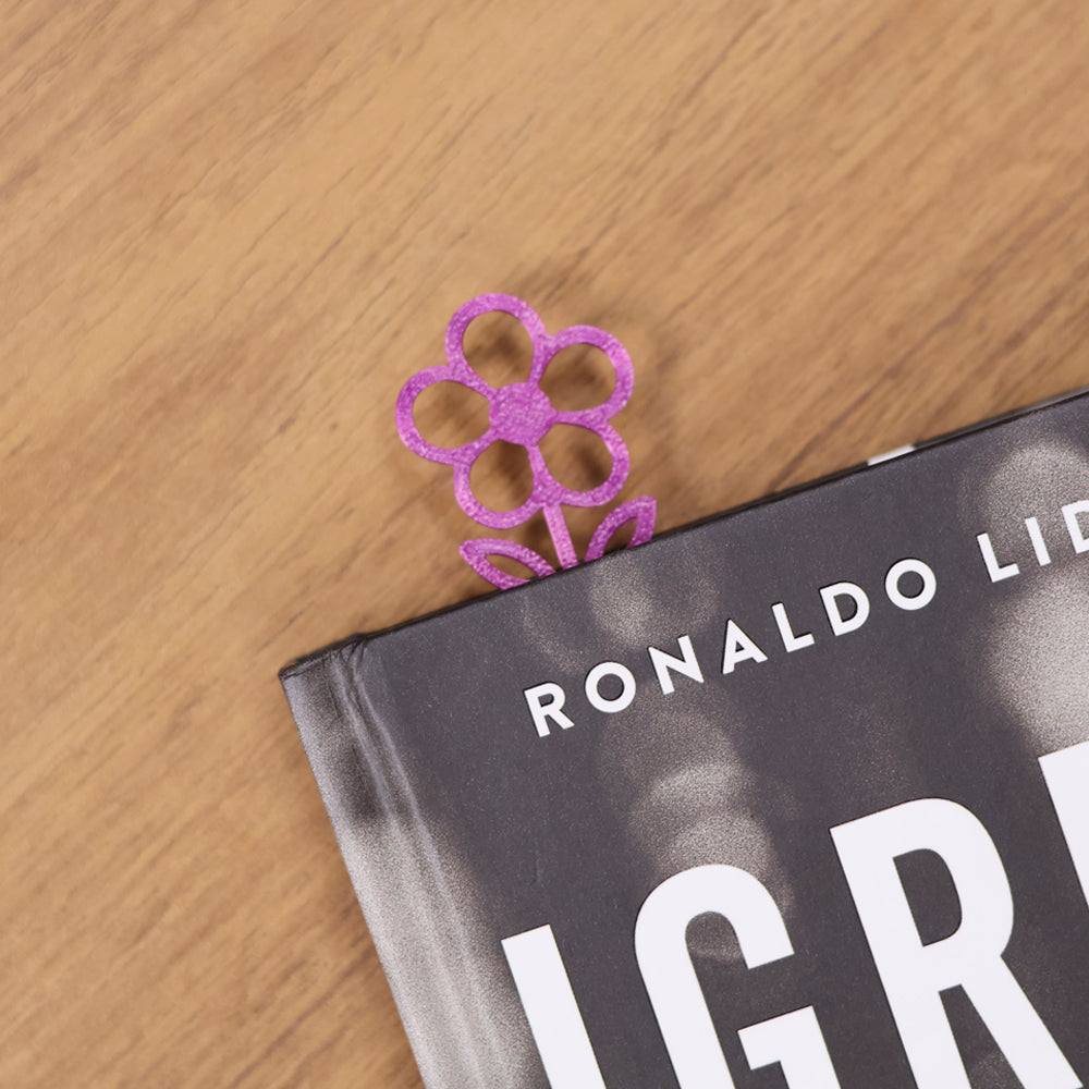 Marca Página 3D | Flor Lilás
