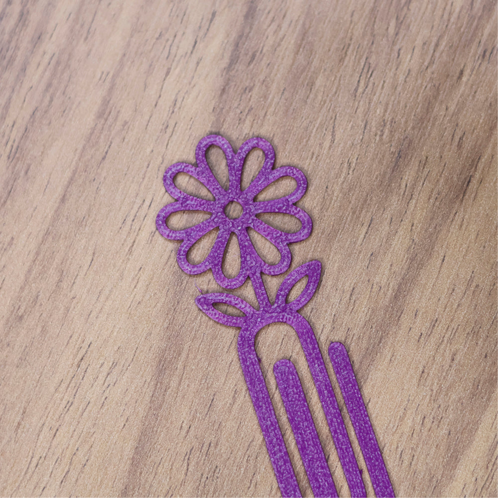 Marca Página 3D | Flor Margarida Lilás