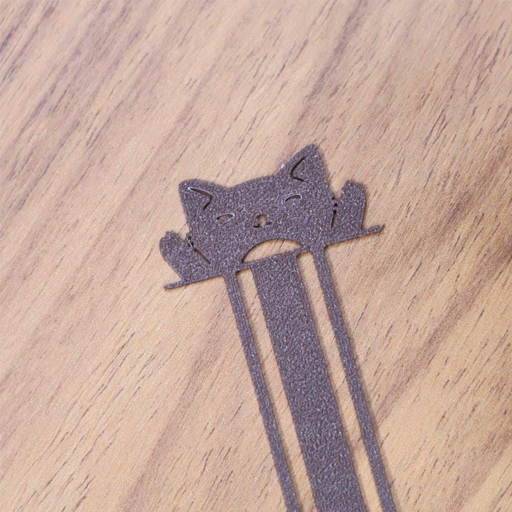Marca Página 3D | Gato Fofura Marrom