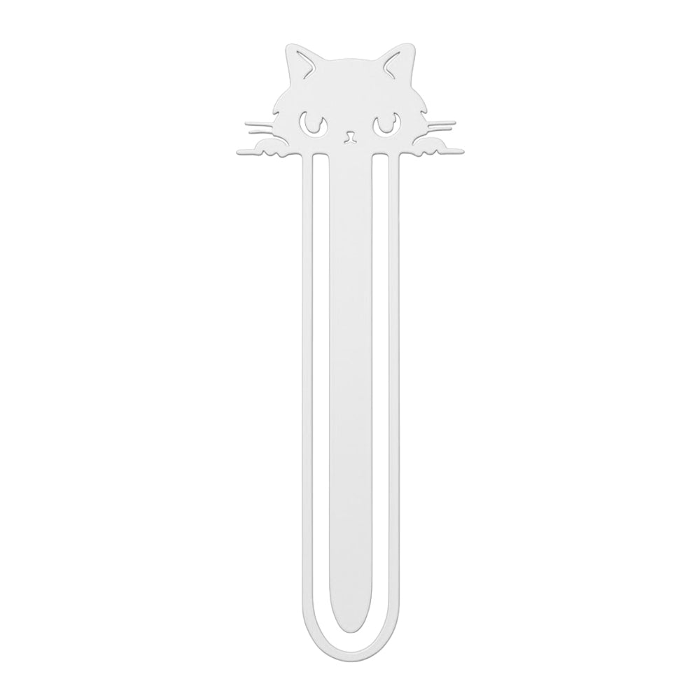 Marca Página 3D | Gato Pipoca Branco