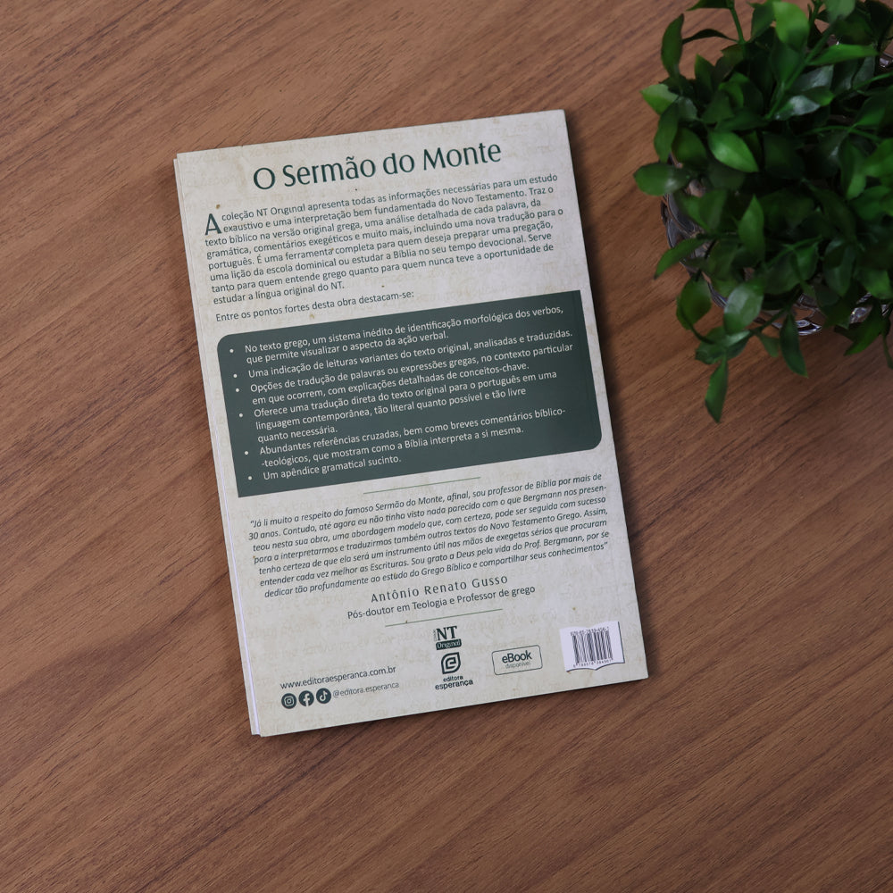O Sermão do Monte | Mateus 5 a 7 | Coleção NT Original | Johannes Bergmann