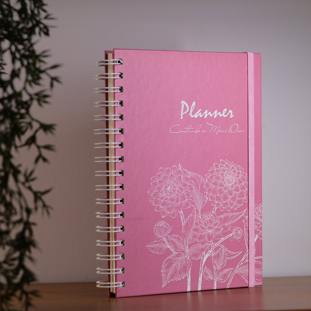 Planner Contando os Meus Dias | Capa Dálias