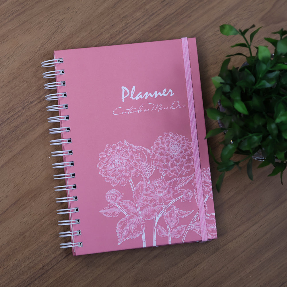 Planner Contando os Meus Dias | Capa Dálias