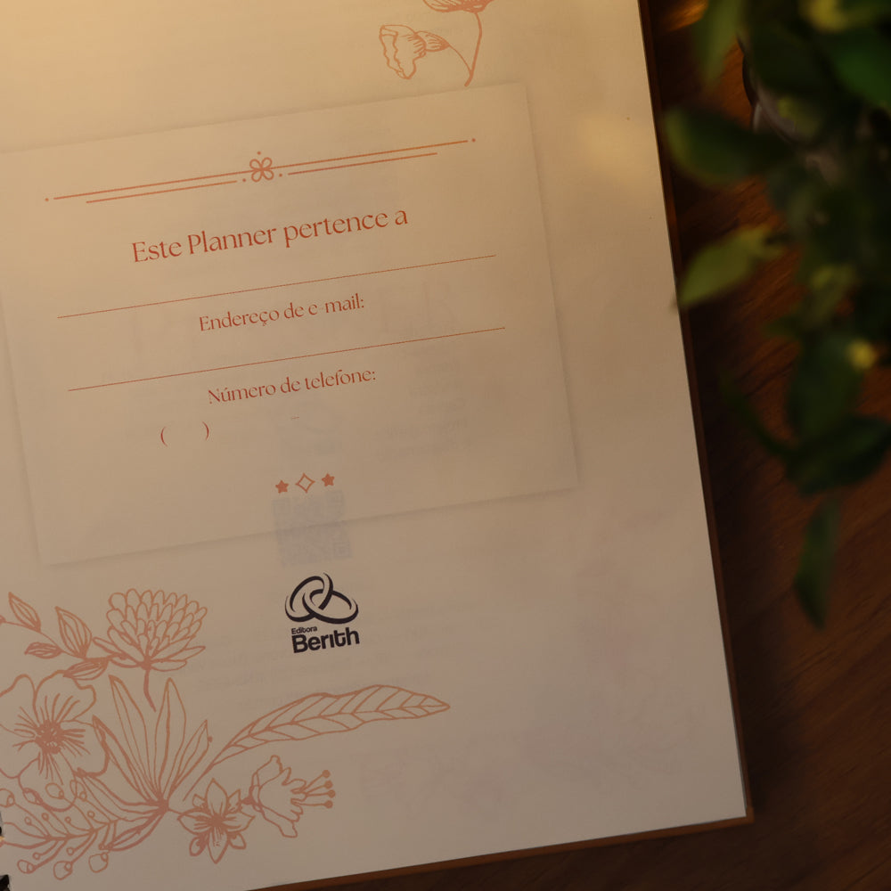 Planner Contando os Meus Dias | Capa Dálias