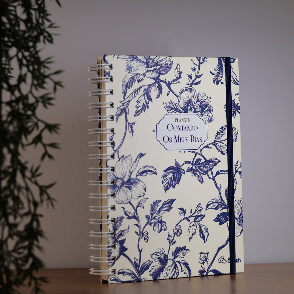 Planner Contando os Meus Dias | Capa Floral Clássica