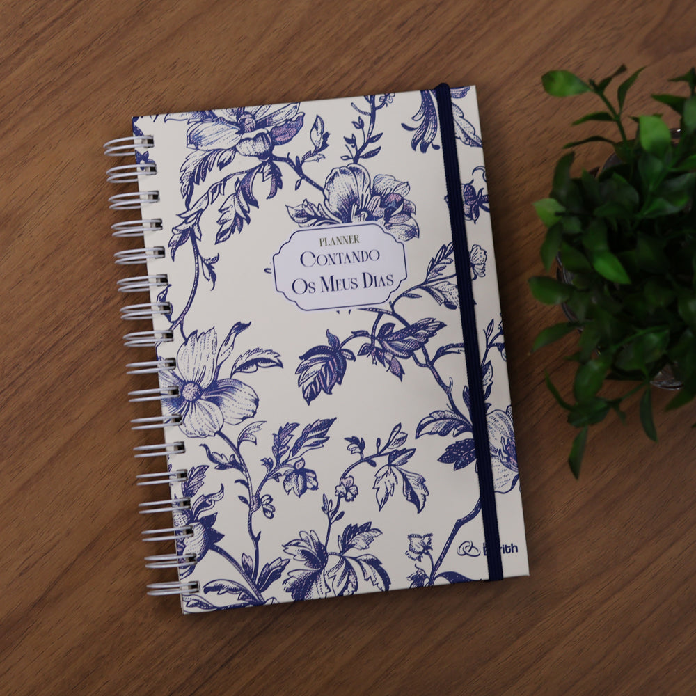 Planner Contando os Meus Dias | Capa Floral Clássica