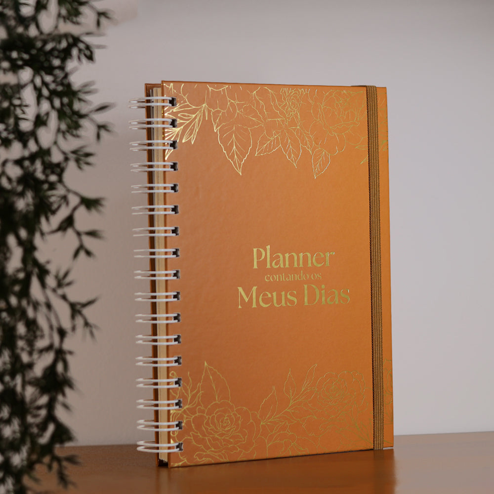 Planner Contando os Meus Dias | Capa Rosas